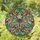 Ornate Dragonfly Stained Glass Leaves Vines - Home Decor Gift for Wildlife Lover Stained Glass Suncatcher - 1