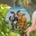 Cuddling Calves Pastoral Meadow - Farmhouse Decor Gift for Cow Lover Stained Glass Suncatcher - 2