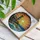 Striped Lighthouse Blue House Coastal Cliff Ocean Waves Sunset - Coastal Home Decor Gift Stained Glass Suncatcher - 3