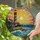 Striped Lighthouse Blue House Coastal Cliff Ocean Waves Sunset - Coastal Home Decor Gift Stained Glass Suncatcher - 2