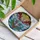 Majestic Silver Anchor Wings Golden Sun Ocean Waves Coral Starfish - Home Decor Gift Stained Glass Suncatcher - 3