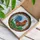 Stained Glass Rooster Farmhouse Circle Home Decor Gift Stained Glass Suncatcher - 3