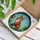 Red Fox Blooming Flowers Mosaic Sky - Home Decor Gift for Fox Lover Stained Glass Suncatcher - 3