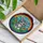 Grey Kitten Rainbow Border Green Hills Colorful Houses - Cat Lover Home Decor Gift Stained Glass Suncatcher - 3