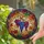 Clusters of Ripe Grapes Twisting Vines Autumn Leaves Tendrils Home Decor Gift for Fruit Lover Stained Glass Suncatcher - 2