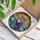 Owl Stained Glass Roses Seascape - Home Decor Gift for Bird Lover Stained Glass Suncatcher - 3