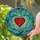 Expansive Mosaic Stained Glass Heart Flowing Branches Leaves - Home Decor Gift Stained Glass Suncatcher - 2