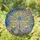 Tiffany Stained Glass Dragonfly Blooming Flowers Mosaic - Home Decor Gift Stained Glass Suncatcher - 1