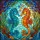 Vibrant Mirroring Seahorses Underwater Coral Reef Scene - Home Decor Gift Stained Glass Suncatcher - 5