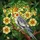 Cockatiel Tree Branch Flowers - Home Decor Gift for Bird Lover Stained Glass Suncatcher - 5