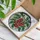 Ripe Red Tomato Clusters Green Leaves Vine Clear Mosaic Glass - Home Decor Gift for Garden Lover Stained Glass Suncatcher - 3