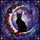 Black Cat Crescent Moon Roses Glowing Stars - Home Decor Gift for Cat Lover Stained Glass Suncatcher - 5