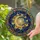 Glowing Golden Crescent Moon Butterflies Floral Vines Cosmic Sky Home Decor Gift Stained Glass Suncatcher - 2