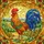 Vibrant Rooster Countryside Mosaic Landscape - Farmhouse Decor Bird Lover Gift Stained Glass Suncatcher - 5