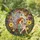 Graceful Fairy Holding Butterfly Flowers Botanical Jewel Tone - Home Decor Gift for Nature Lover Stained Glass Suncatcher - 1