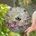 Bumblebee Landing Purple Daisy Flowers - Tiffany Glass Nature Lover Gift Stained Glass Suncatcher - 2