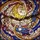 Golden Moon Gnarled Branch Crystal Stars - Cosmic Home Decor Gift Stained Glass Suncatcher - 5