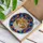 Ginger Cat Head Winking Stained Glass - Circular Mosaic Border Home Decor Gift Stained Glass Suncatcher - 3