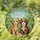 Tiffany Glass Poodle Puppies Mosaic Foliage Home Decor Gift for Dog Lover Stained Glass Suncatcher - 1
