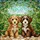 Tiffany Glass Poodle Puppies Mosaic Foliage Home Decor Gift for Dog Lover Stained Glass Suncatcher - 5