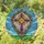 Cross Starburst Heart Border Frame Sky Clouds Hills Landscape Home Decor Gift Stained Glass Suncatcher - 1