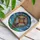 Cross Starburst Heart Border Frame Sky Clouds Hills Landscape Home Decor Gift Stained Glass Suncatcher - 3