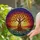 Gnarled Tree of Life Radiant Sun Waves Stained Glass Sunset Sky - Home Decor Gift Stained Glass Suncatcher - 2