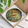 Songbird Branch Orange Flowers Green Leaves Organic Patterns - Wildlife Lover Gift Stained Glass Suncatcher - 3