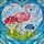 Graceful Pink Flamingo Mushroom Foliage Water Ripples Sky Elements Home Decor Gift Stained Glass Suncatcher - 5