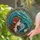 Dragon Elf Woman Tender Embrace Rose Hair - Fantasy Home Decor Gift Stained Glass Suncatcher - 2