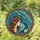 Dragon Elf Woman Tender Embrace Rose Hair - Fantasy Home Decor Gift Stained Glass Suncatcher - 1