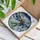 Snowboarder Jewel Tone Winter Mountain Scene - Snow Sports Home Decor Gift for Snowboarder Stained Glass Suncatcher - 3