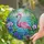 Pink Flamingo Tropical Hibiscus Blue Water - Home Decor Gift for Flamingo Lover Stained Glass Suncatcher - 2