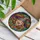 Joyful Cartoon Witch Multicolored Patchwork Hat Autumn Leaves Berries - Witch Lover Gift Stained Glass Suncatcher - 3