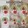 Stacked Red Gift Boxes White Vase Yellow Pink Flowers Fabric Mosaic - Home Decor Gift Stained Glass Suncatcher - 4