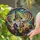 Gnome Saxophone Player Musical Notes Stars Moon - Home Decor Gift for Music Lover Stained Glass Suncatcher - 2