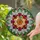 Multi-Petal Flower Insect Glass Petals Bloom Garden Home Decor Gift for Nature Lover Stained Glass Suncatcher - 2