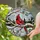 Cardinal Bird Snowy Branch Winter Landscape - Home Decor Gift for Bird Lover Stained Glass Suncatcher - 2