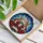 Santa Claus Reindeer Holly Wreath Poinsettia Snowflake - Christmas Home Decor Gift Stained Glass Suncatcher - 3