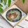 Orange Pomeranian Dog Colorful Floral Border - Home Decor Gift for Pet Owners Stained Glass Suncatcher - 3