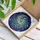 Shimmering Crescent Moon Star Prism Cascading Crystal Forms Cosmic Night Sky - Home Decor Gift Stained Glass Suncatcher - 3