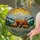 Brown Bear Cubs Mountain Wildflower Snow-Capped Peaks - Wildlife Lover Gift Stained Glass Suncatcher - 2