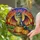 Dragon Jack-o'-Lantern Autumn Landscape - Halloween Home Decor Gift for Dragon Lover Stained Glass Suncatcher - 2