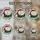 Sleeping Ferret Santa Hat Holly Berries Snowflakes Mosaic - Christmas Gift for Ferret Lover Stained Glass Suncatcher - 4