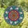 Mandala Dahlia Chrysanthemum Flower Bubbles - Home Decor Gift for Flower Lover Stained Glass Suncatcher - 1