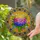 Gradient Hydrangea Floral Cluster Jewel Glass Border Mosaic - Home Decor Gift Stained Glass Suncatcher - 2