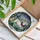 White Horse Christmas Wreath Poinsettia Winter Forest - Christmas Home Decor Gift Stained Glass Suncatcher - 3