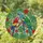 Macaws Tropical Hibiscus Foliage Vines - Wildlife Lover Home Decor Gift Stained Glass Suncatcher - 1