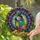 Macaw Parrot Leprechaun Hat Gold Coins Shamrock - St. Patrick's Day Home Decor Gift Stained Glass Suncatcher - 2