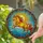 Prancing Horse Stained Glass Glowing Sun Ocean Sky Mosaic - Home Decor Gift for Horse Lover Stained Glass Suncatcher - 2
